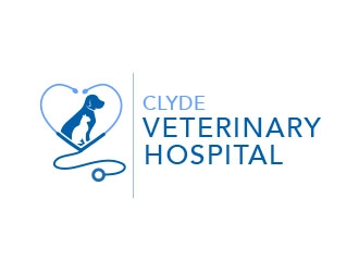 Clyde Veterinary Hospital logo design by Vincent Leoncito