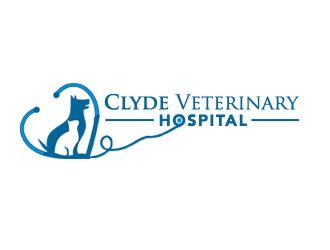 Clyde Veterinary Hospital logo design by samueljho