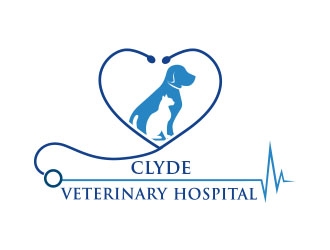 Clyde Veterinary Hospital logo design by Vincent Leoncito