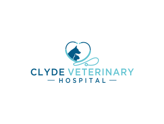 Clyde Veterinary Hospital logo design by afra_art