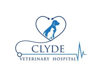 Clyde Veterinary Hospital logo design by Vincent Leoncito