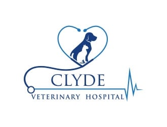 Clyde Veterinary Hospital logo design by Vincent Leoncito