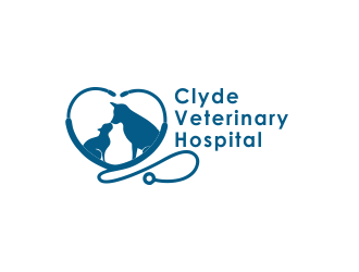 Clyde Veterinary Hospital logo design by afra_art