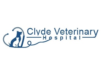 Clyde Veterinary Hospital logo design by samueljho