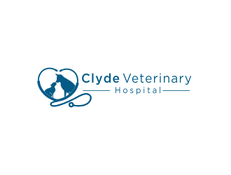 Clyde Veterinary Hospital logo design by afra_art