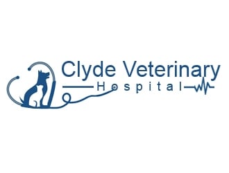 Clyde Veterinary Hospital logo design by samueljho