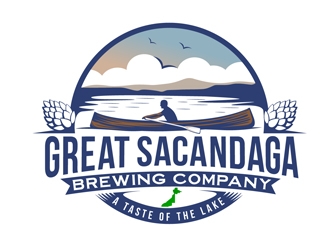 Great Sacandaga Brewing Company logo design by DreamLogoDesign