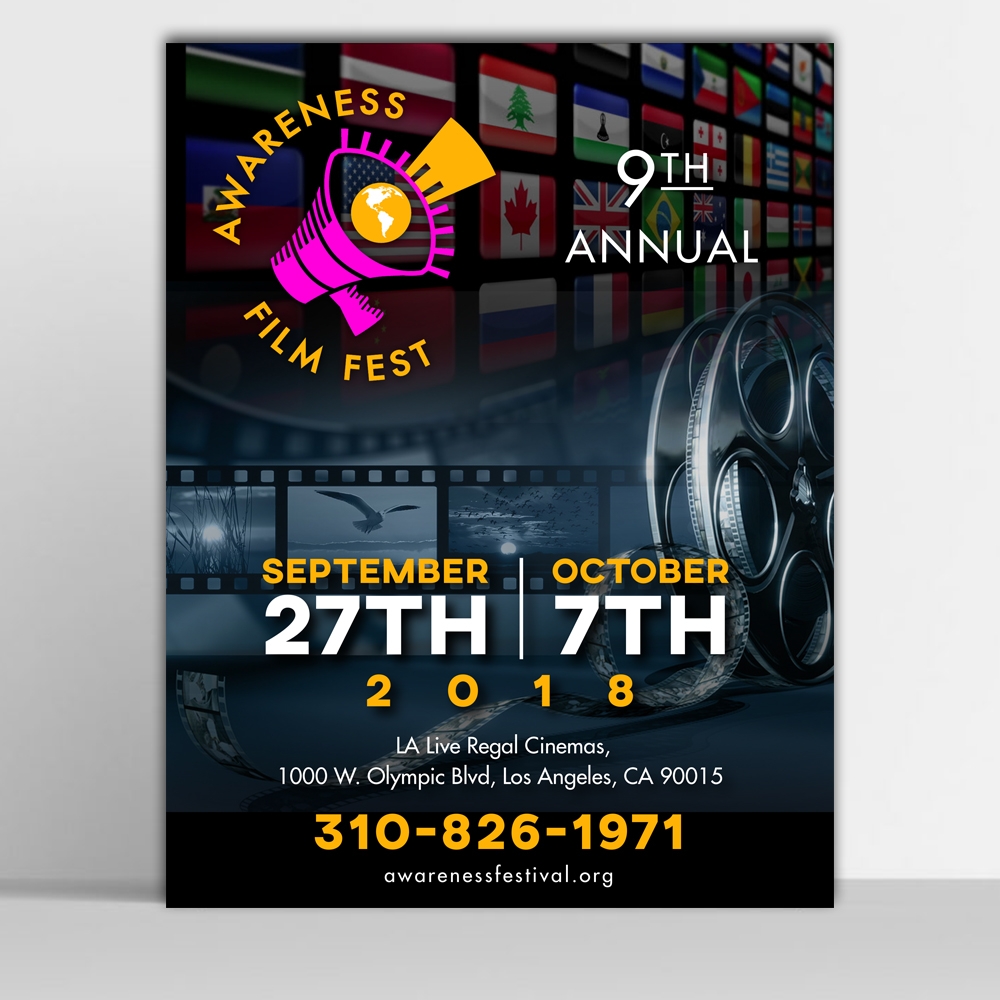 Film festival poster logo design by mattlyn