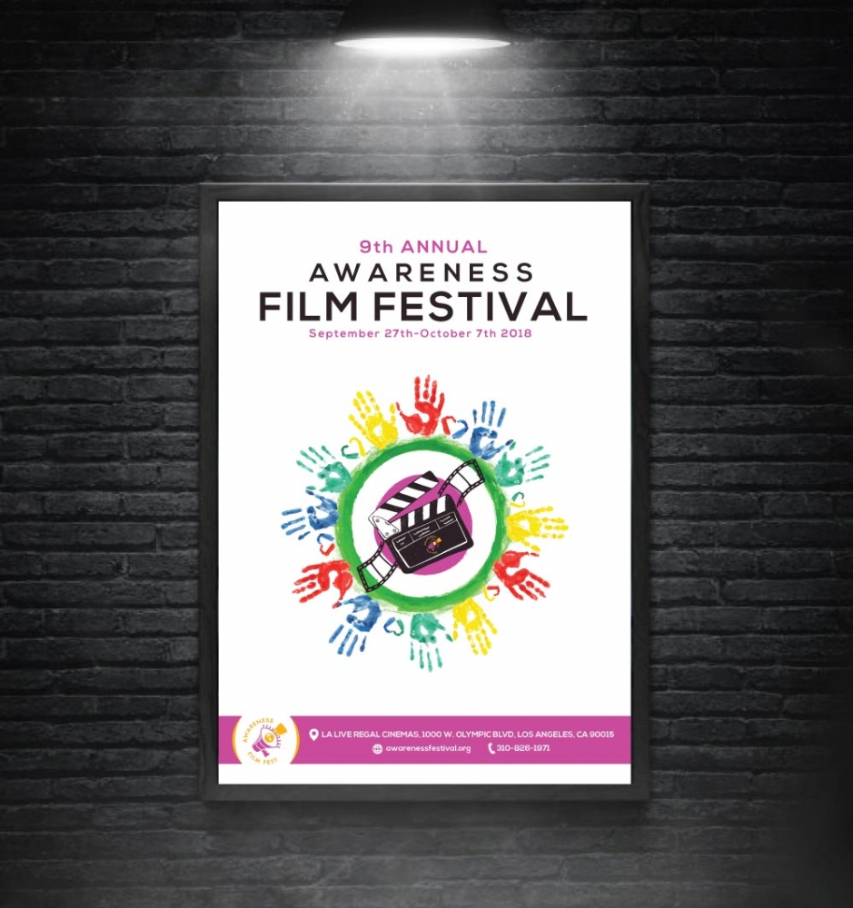 Film festival poster logo design by cre8vpix