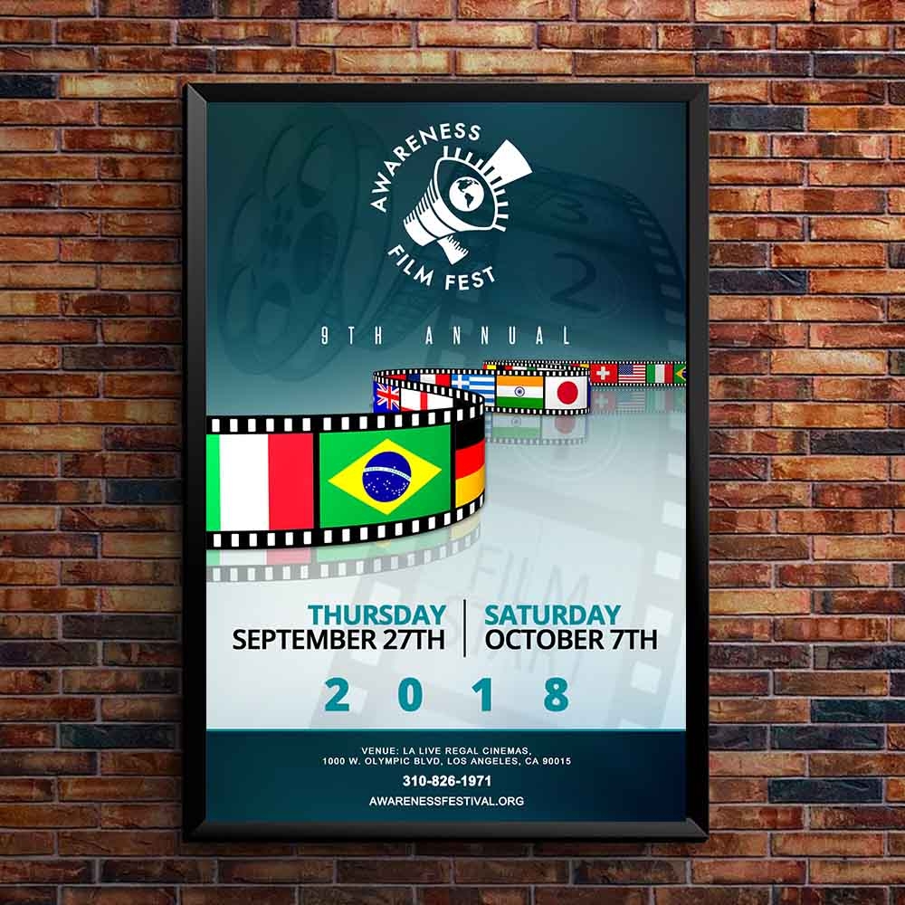 Film festival poster logo design by mattlyn