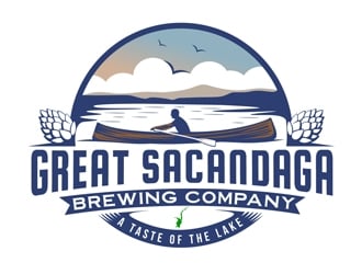 Great Sacandaga Brewing Company logo design by DreamLogoDesign