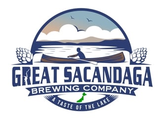 Great Sacandaga Brewing Company logo design by DreamLogoDesign