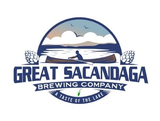 Great Sacandaga Brewing Company logo design by DreamLogoDesign