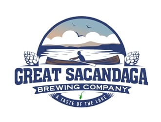 Great Sacandaga Brewing Company logo design by DreamLogoDesign