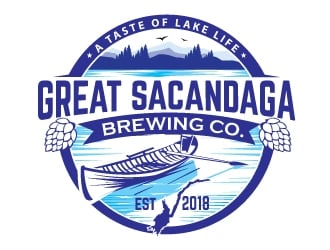 Great Sacandaga Brewing Company logo design by logopond