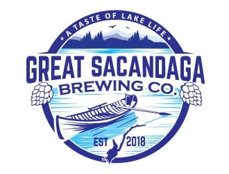 Great Sacandaga Brewing Company logo design by logopond