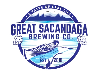 Great Sacandaga Brewing Company logo design by logopond