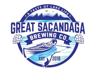 Great Sacandaga Brewing Company logo design by logopond