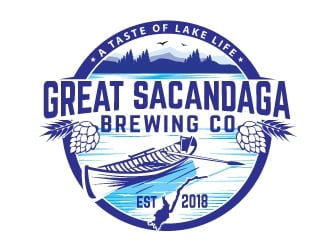 Great Sacandaga Brewing Company logo design by logopond