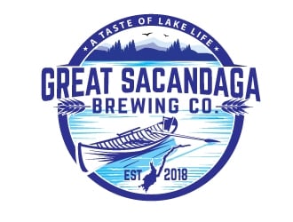 Great Sacandaga Brewing Company logo design by logopond