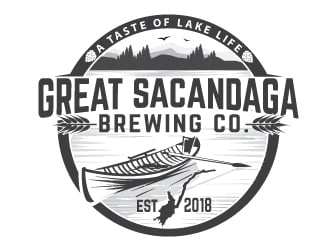 Great Sacandaga Brewing Company logo design by logopond