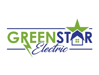 Green Star Electric logo design by MAXR