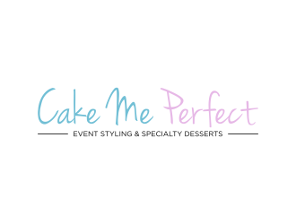 Cake Me Perfect - event styling & specialty desserts logo design by RIANW