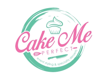 Cake Me Perfect - event styling & specialty desserts logo design by Upoops