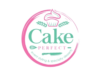 Cake Me Perfect - event styling & specialty desserts logo design by Upoops