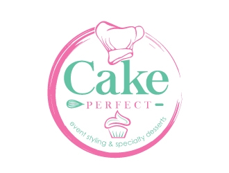 Cake Me Perfect - event styling & specialty desserts logo design by Upoops