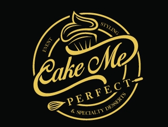 Cake Me Perfect - event styling & specialty desserts logo design by Upoops