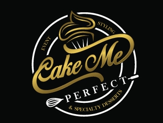 Cake Me Perfect - event styling & specialty desserts logo design by Upoops