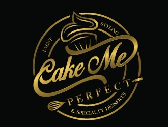 Cake Me Perfect - event styling & specialty desserts logo design by Upoops