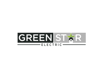 Green Star Electric logo design by evdesign