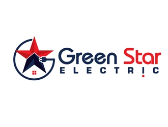 Green Star Electric logo design by shere