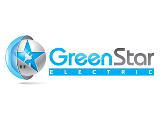 Green Star Electric logo design by shere