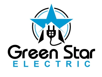 Green Star Electric logo design by shere