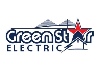 Green Star Electric logo design by shere