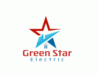 Green Star Electric logo design by nehel