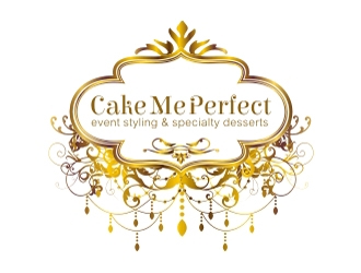 Cake Me Perfect - event styling & specialty desserts logo design by aladi