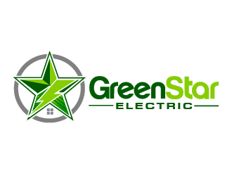 Green Star Electric logo design by THOR_