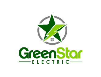 Green Star Electric logo design by THOR_