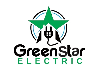 Green Star Electric logo design by shere