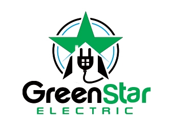 Green Star Electric logo design by shere