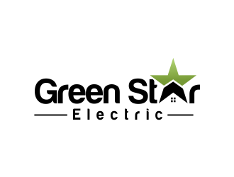 Green Star Electric logo design by oke2angconcept