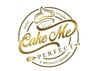 Cake Me Perfect - event styling & specialty desserts logo design by Upoops