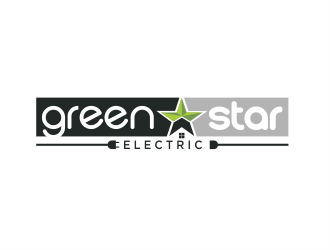 Green Star Electric logo design by evdesign