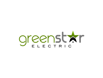 Green Star Electric logo design by FloVal