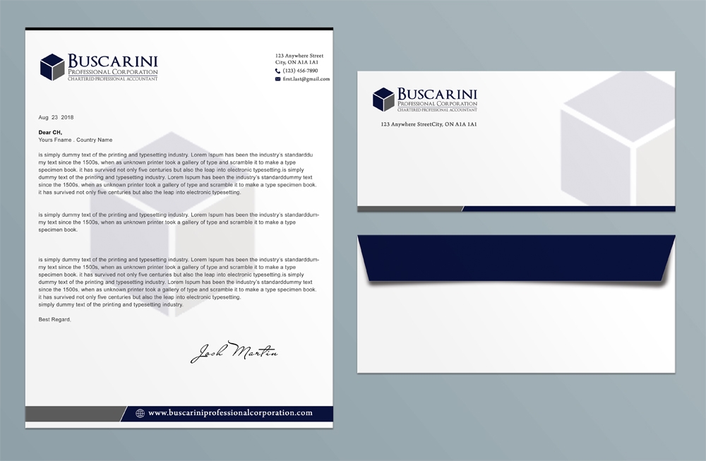 Buscarini Professional Corporation logo design by aamir