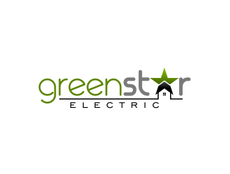 Green Star Electric logo design by FloVal